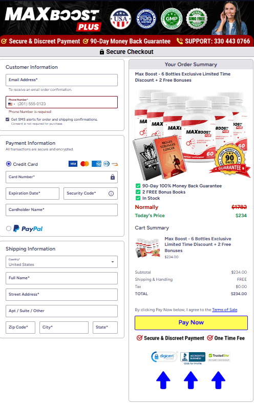 Max Boost Plus-Secure-Checkout